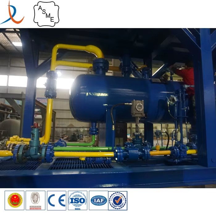 Oilfield Petroleum Equipment Three Phase Separator Pressure Vessel / Skid-mounted Oil Gas Water Three Phase Separator