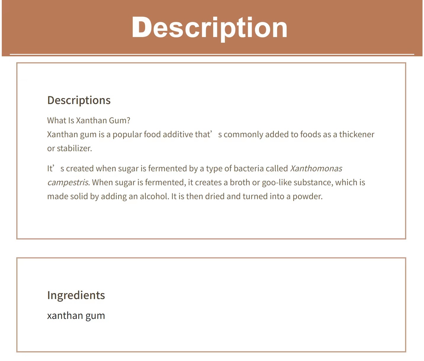 Product detail