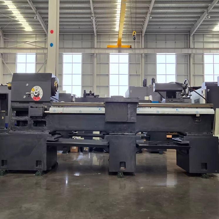 QK1327 Big Bore Flat Bed CNC Lathe Machine API Standard Heavy-Duty Pipe Threading Oilfield Pipe Metal Turning Work