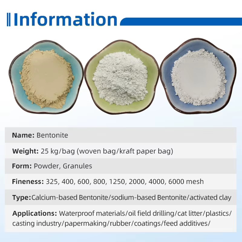 Sodium Bentonite Clay High Swelling Powder for Drilling Mud, Well Drilling and Petroleum Engineering