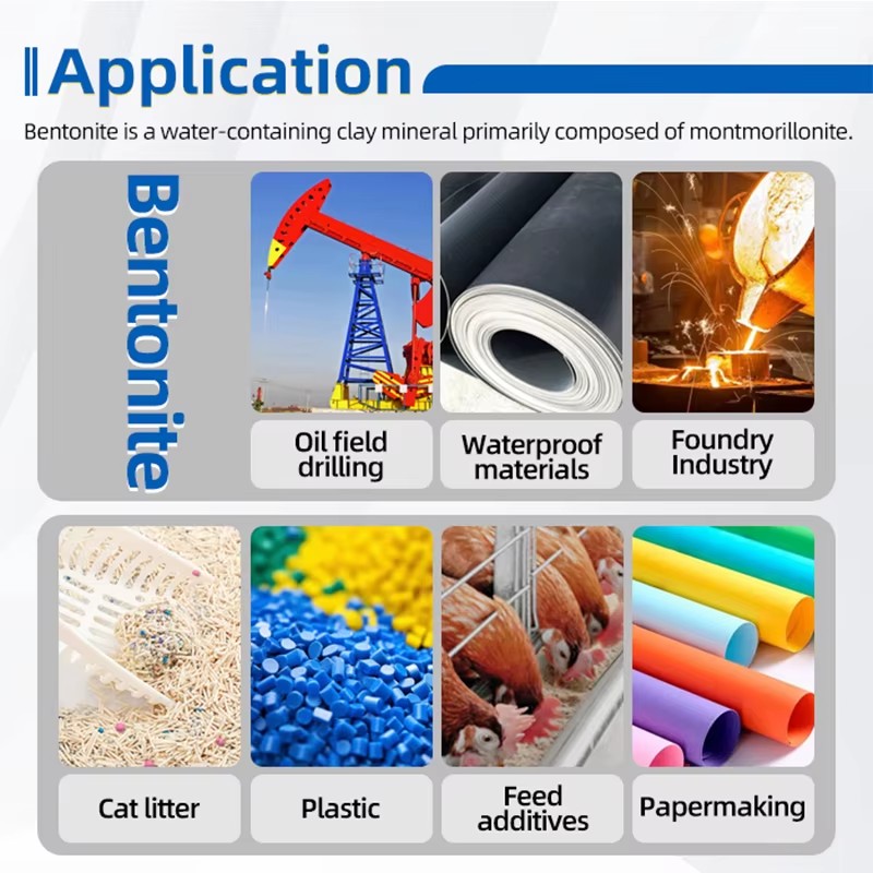Sodium Bentonite Clay High Swelling Powder for Drilling Mud, Well Drilling and Petroleum Engineering