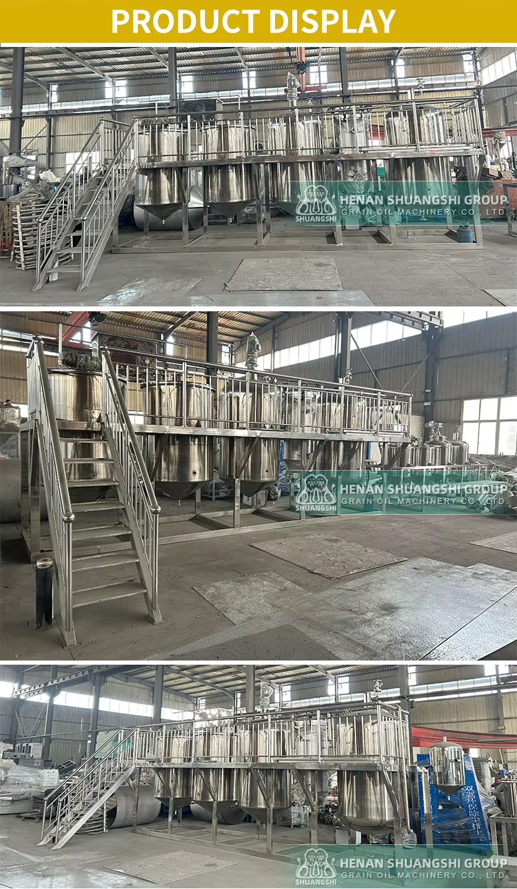 Crude Cooking Sunflower Palm Kernel Oil Processing Dewaxing Refinery Equipment Machine for Sale