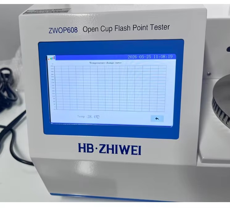 Automatic Open Cup Flash Point Tester ASTM D92 Petroleum Oil Testing Equipment ZWOP608 Touch Screen