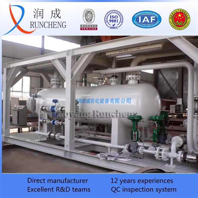 Skid Mounted Well test Gas-liquid-sludge Separator Oil and Gas 3 Phase Separator