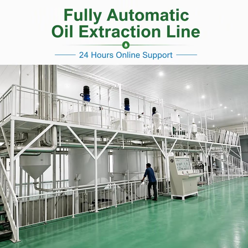 // High Capacity Automatic Soybean Oil Solvent Extraction