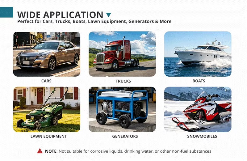 5 GPM Cordless Fuel Transfer Pump with Auto Shut-Off & Beep Alert Battery Powered Portable Gas Can Pump Leak-Proof Design