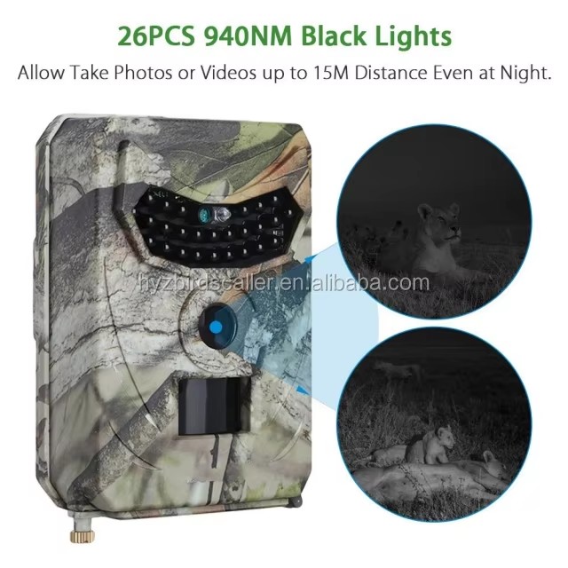 Hunting Camera 12MP Photo Trap 1080P Video Wildlife Trail Camera 940NM Night Vision Scoutguard Foto Kapan Camera Caca
