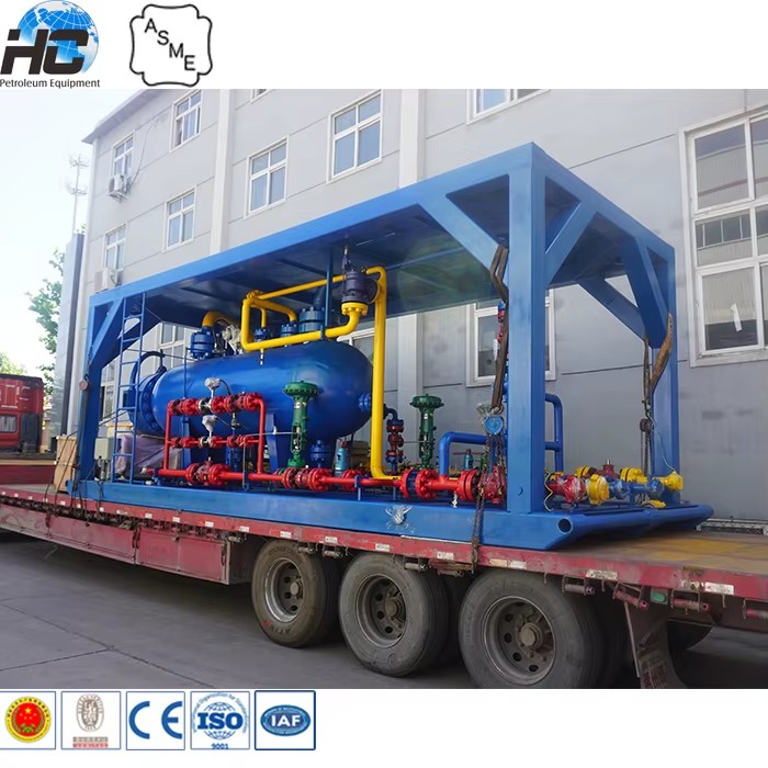 Customized Oilfield Equipment Product 3 Phase Separator / Sinopec Free Water Knockout