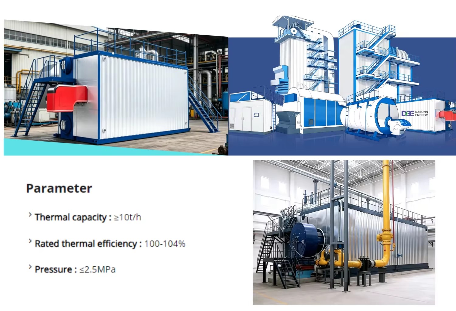 Long Service Life Automatic High Efficiency 20 Ton SZS Gas Fired Double Drum Water Tube Industrial Steam Boiler for Heating