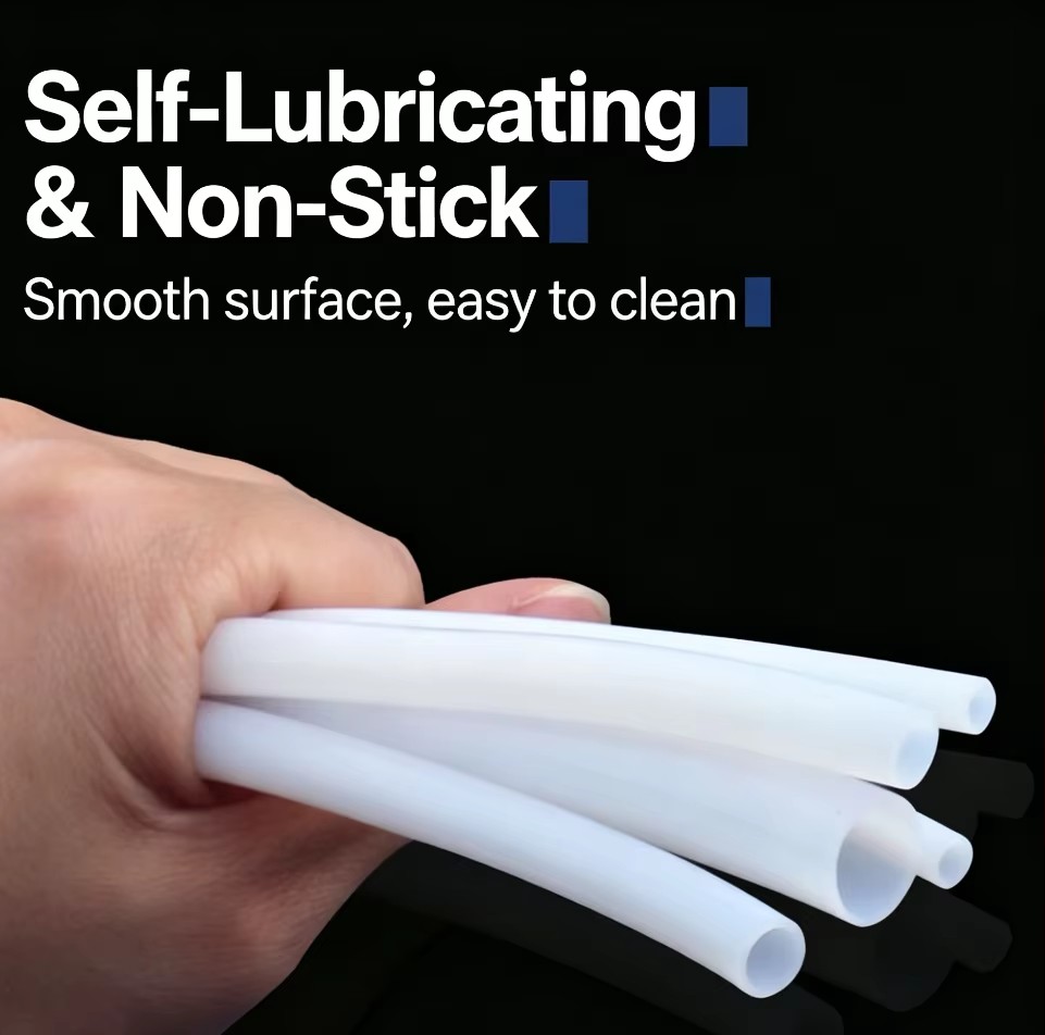 Custom PTFE Corrugated Hose Manufacturer Flexible PTFE Bellows Chemical Resistant Tubing