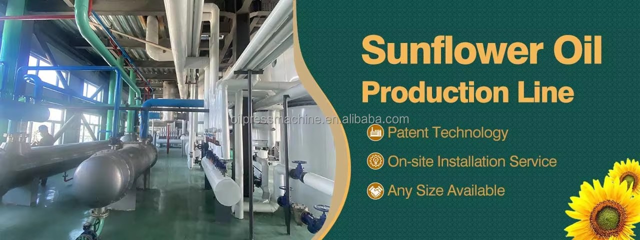 Turnkey Project Sunflower Oil Refinery Equipment Press Extraction and Filling Machinery for Sunflower Oil Making Manufacturer