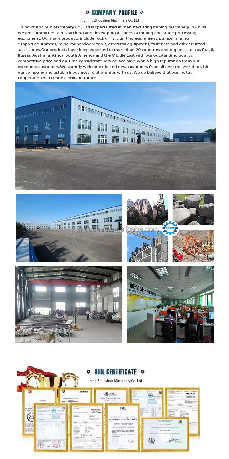 Professional Factory Supply Versatile Application Rock Splitter for Various Stone Materials Breaking