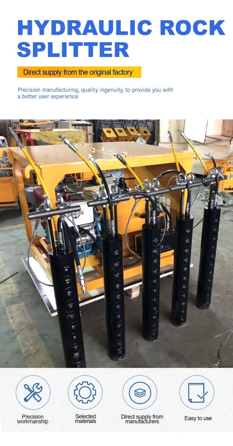 Hydraulic Rock Splitter Machine With Power Pack Price Hydraulic Rock Splitter for Mining Rock Splitting