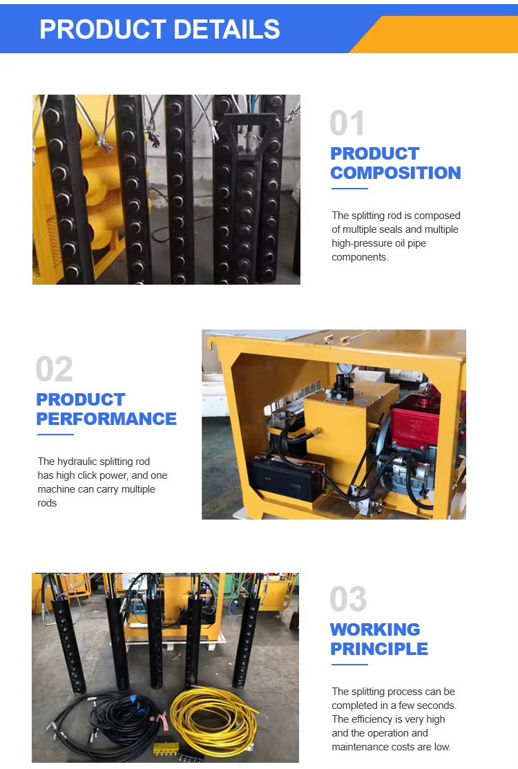 Hydraulic Rock Splitter Machine With Power Pack Price Hydraulic Rock Splitter for Mining Rock Splitting