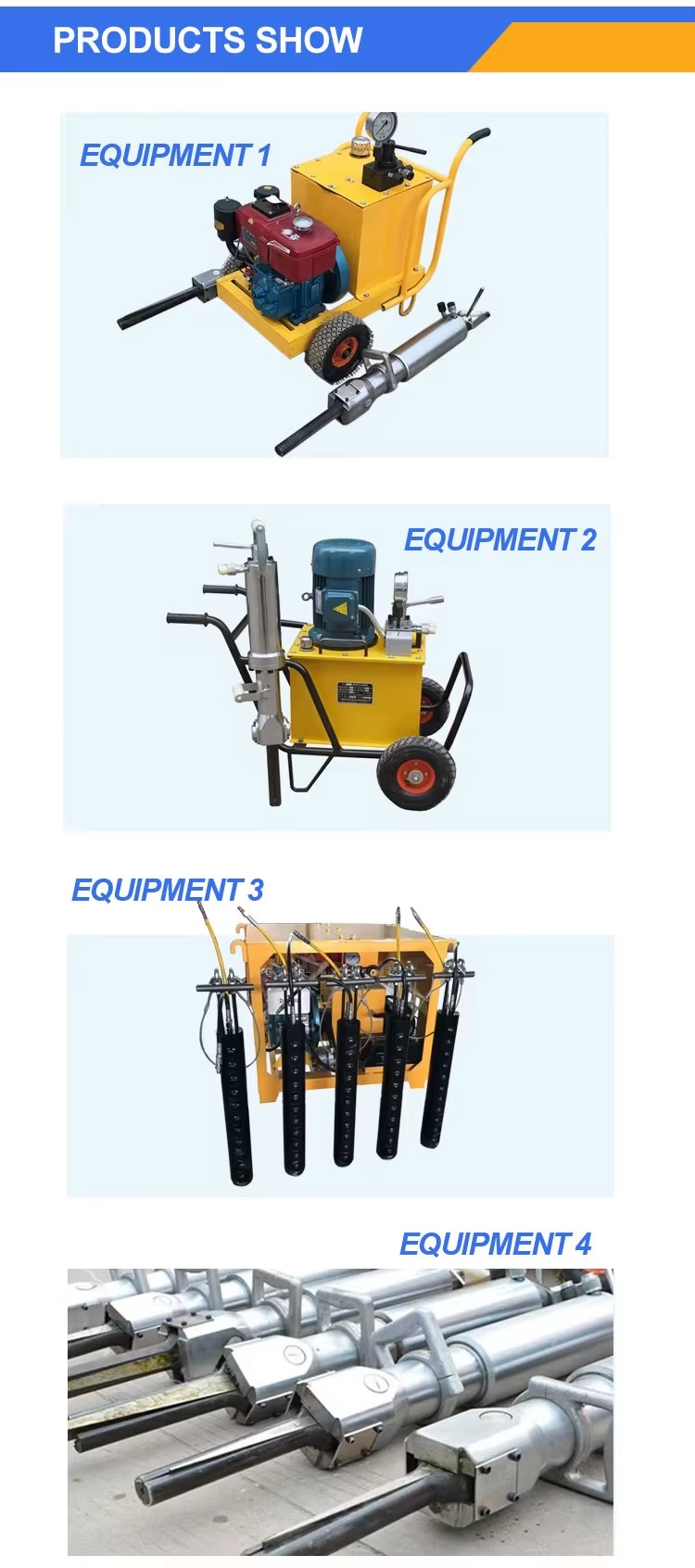Hydraulic Rock Splitter Machine With Power Pack Price Hydraulic Rock Splitter for Mining Rock Splitting