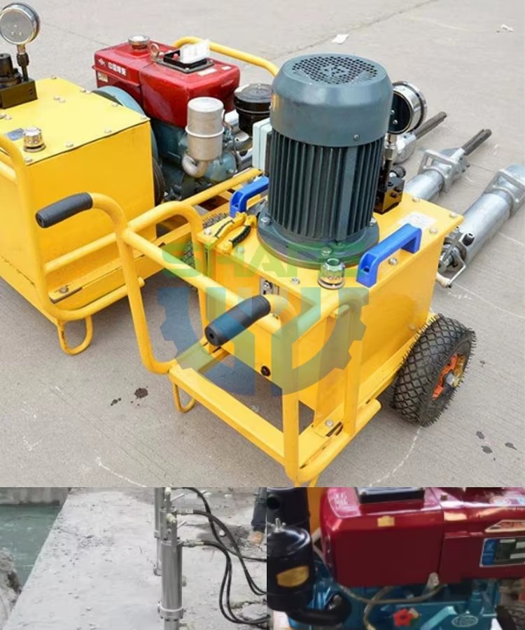 New Stone Breaker and Splitter Rock Splitter Rock Drilling and Splitting Machine for Excavator Hydraulic Rock Crusher
