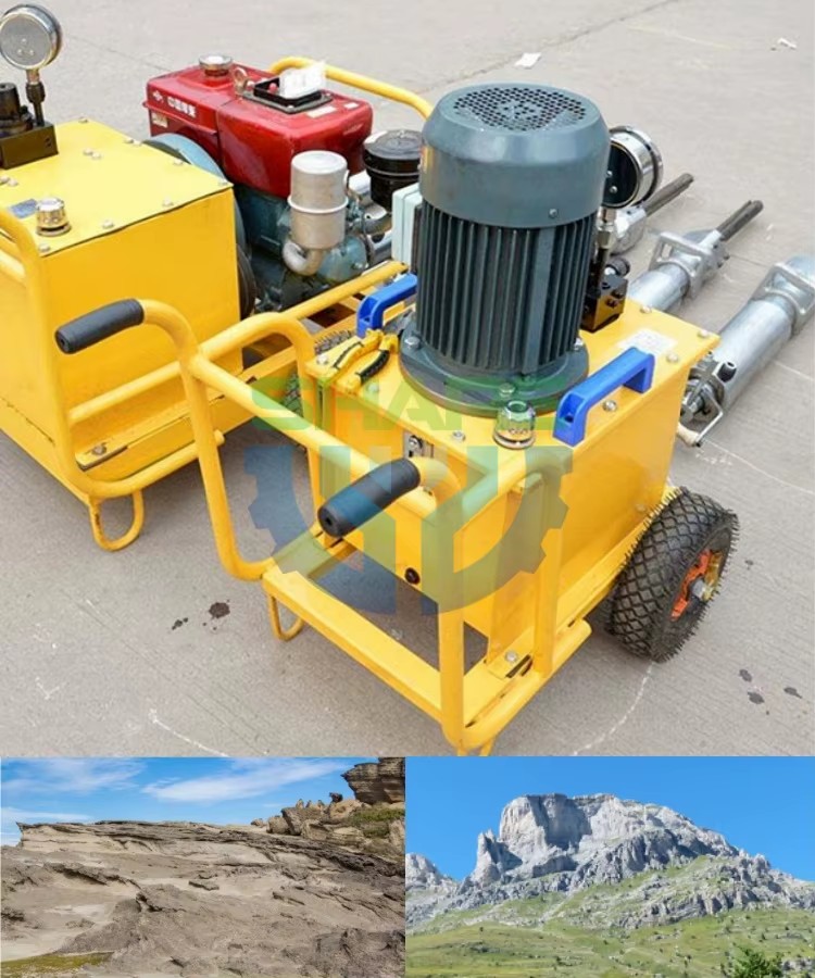 New Stone Breaker and Splitter Rock Splitter Rock Drilling and Splitting Machine for Excavator Hydraulic Rock Crusher