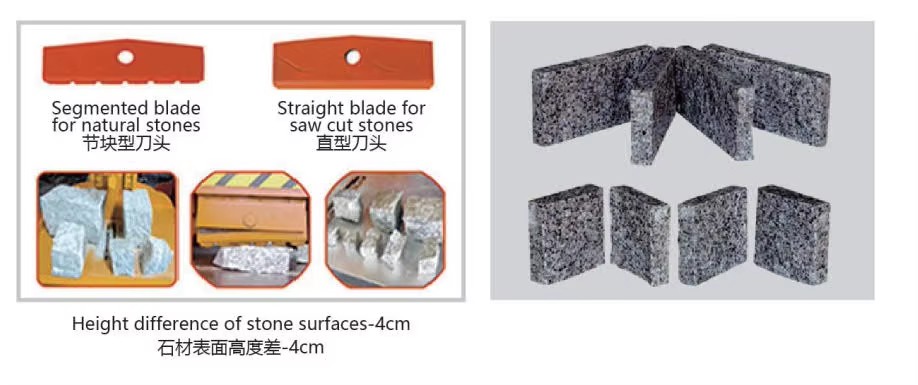 Machinery Hydraulic Rock Guillotine Granite Block Split Face Splitting Stone Splitter Machine