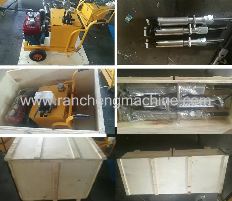 Best Selling Hydraulic Rock Splitter with Engine and AC Motor for Stone Splitting