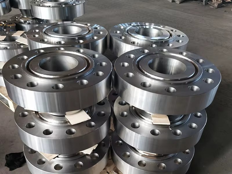 Custom Precision Polished Metal Pipe Flange Machined Industrial Connection Part for Petroleum Chemical Industry Electric Power