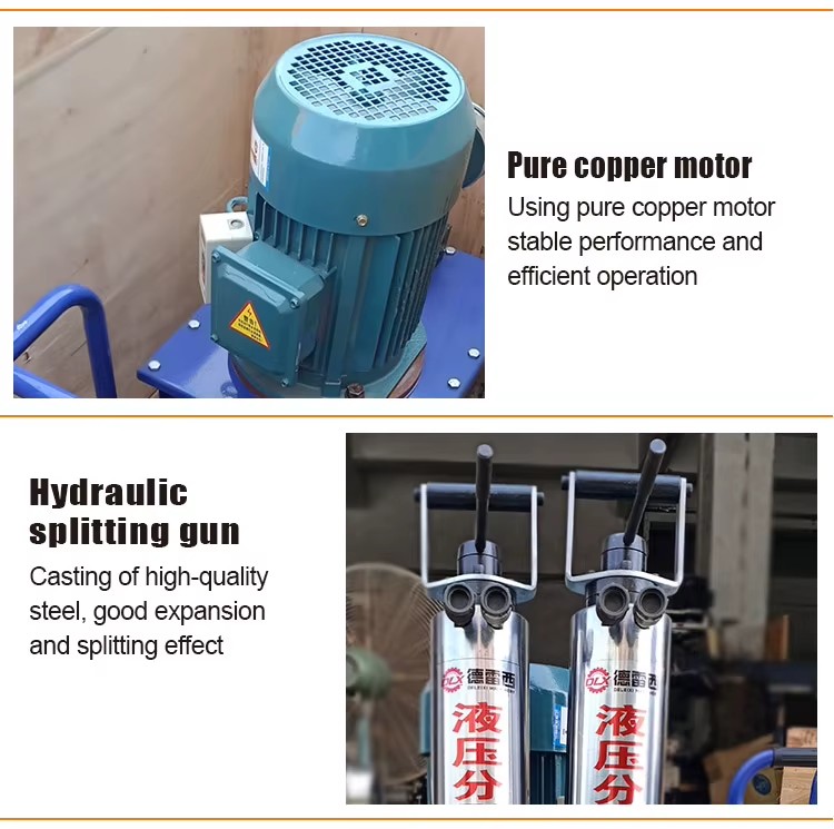 Hydraulic Pd250 Concrete Escavator Stone Piston Manual Gydraulic Rock Splitter