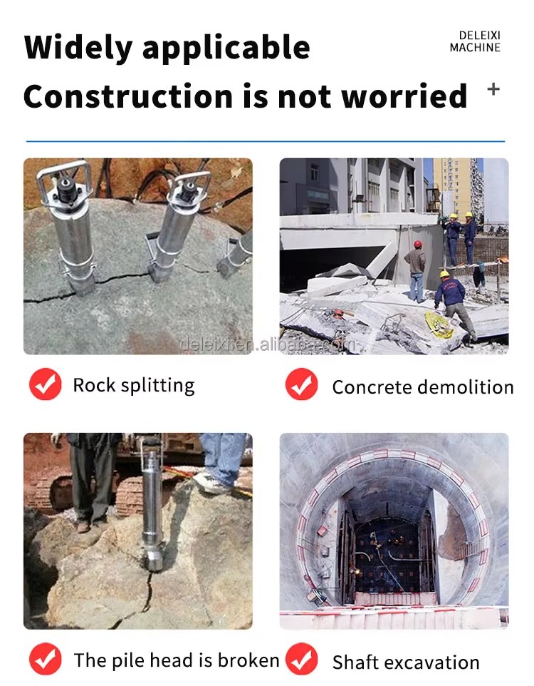 Low Price High Efficiency Electric/Diesel Engine Cube Stone Splitting Machine Hydraulic Rock Breaker with 900T-1200T Force