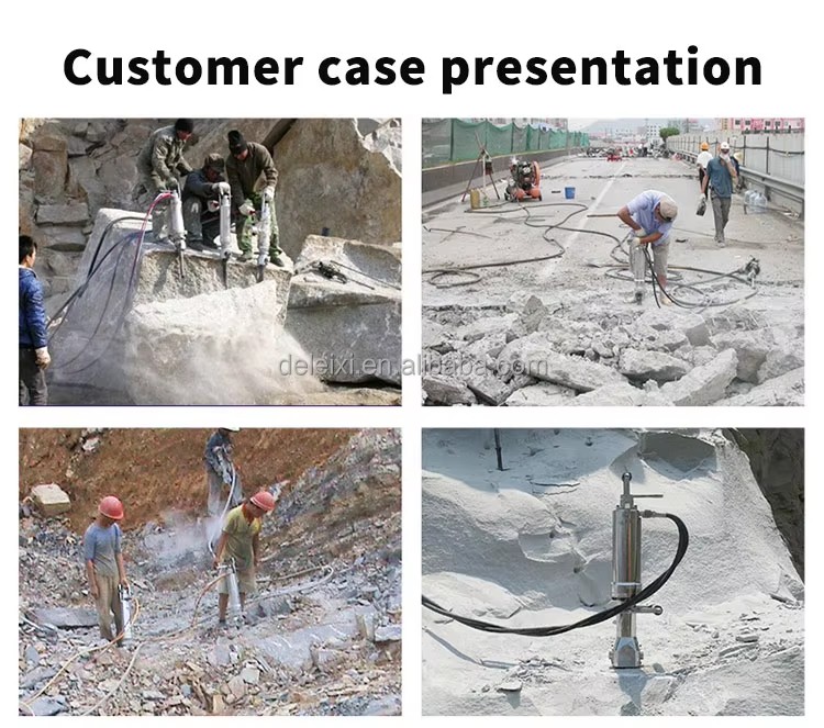 Low Price High Efficiency Electric/Diesel Engine Cube Stone Splitting Machine Hydraulic Rock Breaker with 900T-1200T Force