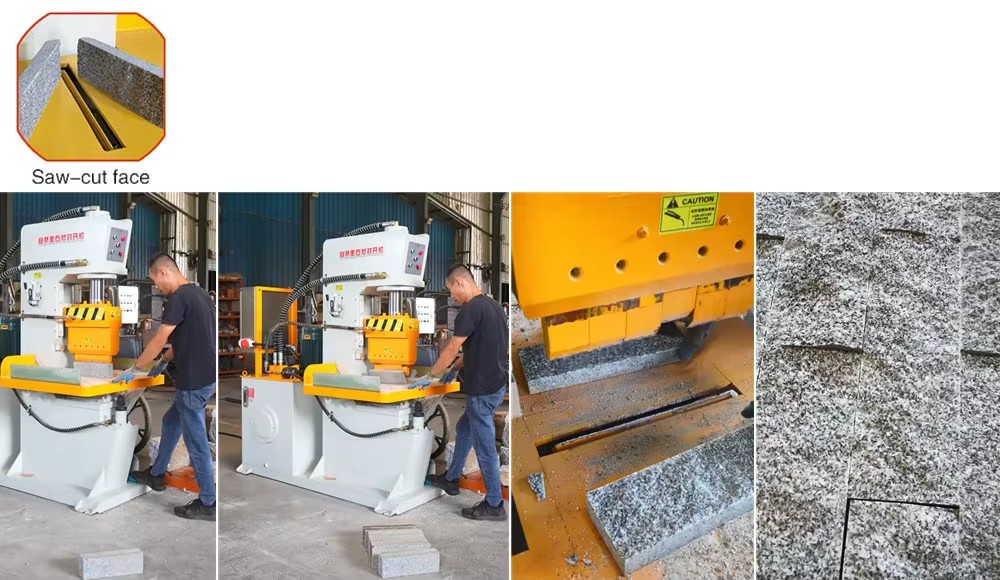 Hydraulic Blades Automatic Stone Splitter for Paving and Wall Cladding Natural Rock Stone Splitting Machine