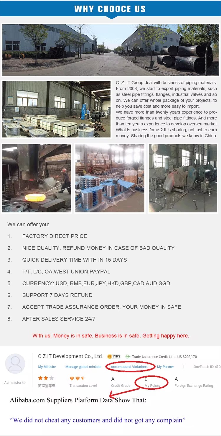 Stainless Steel Tee AISI 304 1-60inch Sch40 ASME B16.9 4 Way Pipe Fitting Butt-welding Cross