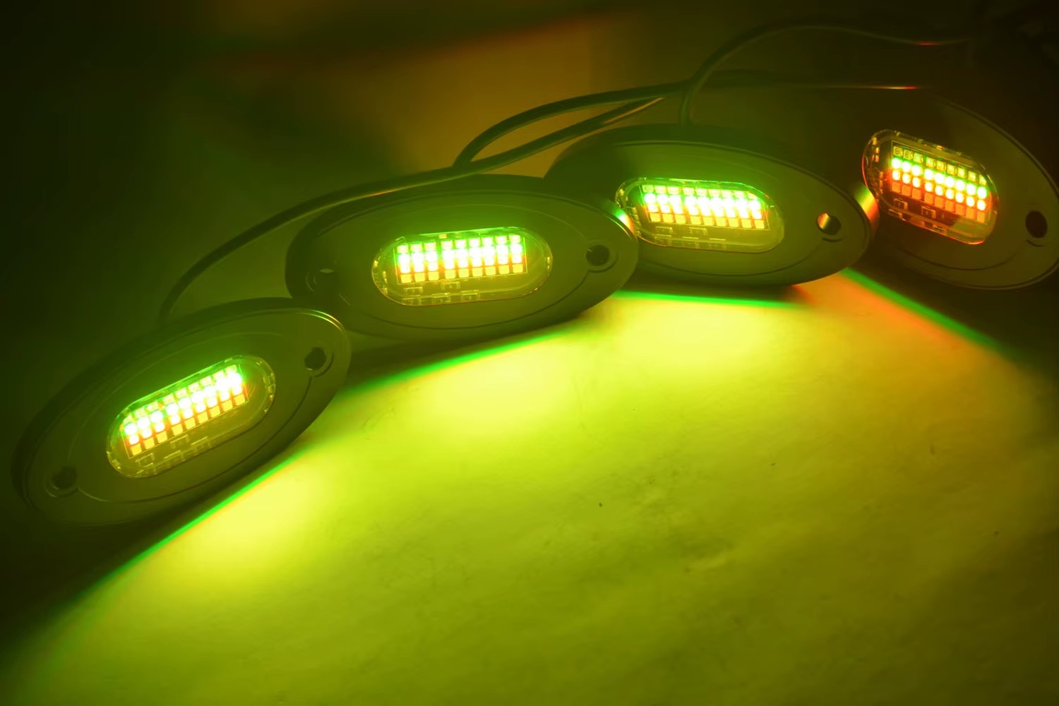 Waterproof Led Rock Light Splitter Pure White RGB RGBW Car Rock Light Connector 1-2 1-4 1-6 1-8 Off-road LED Pod Splitter