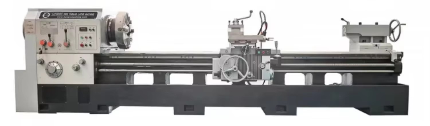 Q13 Heavy Duty Manual Pipe Threading Lathe with Oversized Spindle Bore
