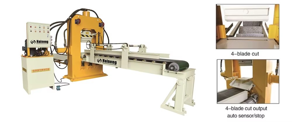 4-Blade High Quality Wall Cladding Cube Stone Rock Splitter Natural Paving Granite Hydraulic Stone Splitting Machine