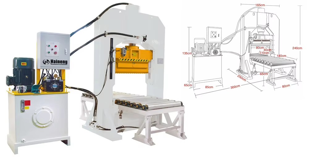 Nature Stone Spitting Machine Granite Block Cutter Guillotine Hydraulic Rock Splitter for Sale
