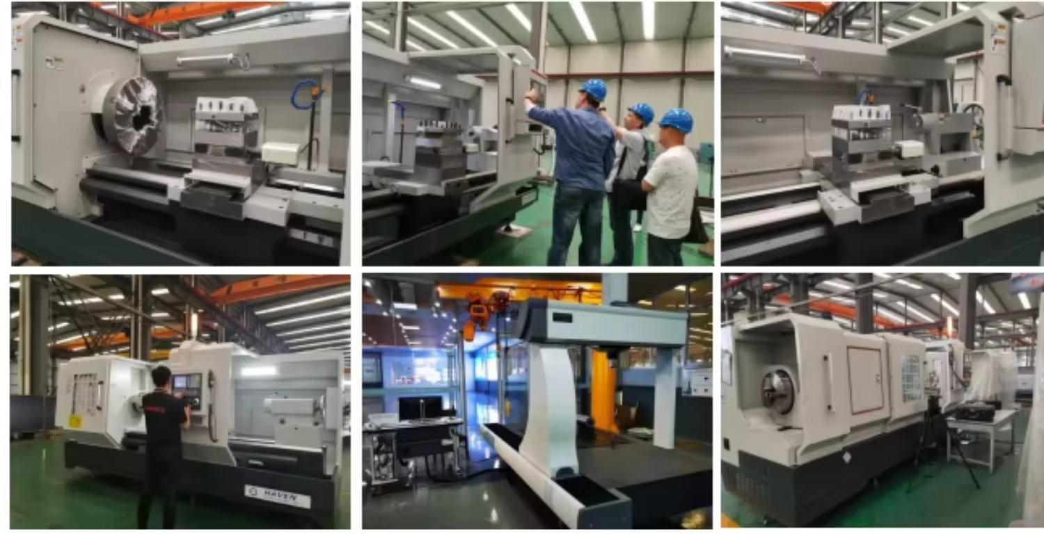 QK Series CNC Pipe Threading Lathe for Petroleum Drill Pipe,550mm&600mm Optional Guideway