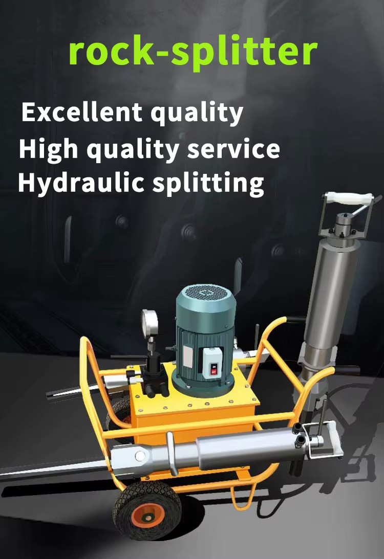 Automatic Small Granite Stone Excavator Drilling Splitting Rod with Stone
