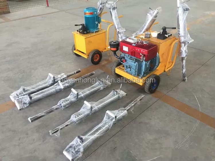 Portable Hydraulic Rock Drill and Splitter Machine