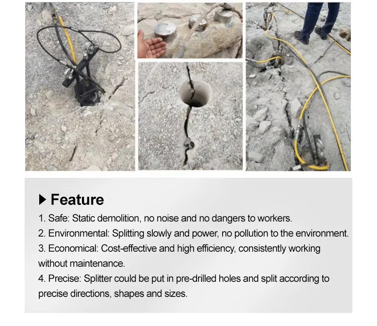 Gasoline Hydraulic Rock Splitter Quarry Hydraulic Rock Concrete Splitters Rock Splitting Tool Hydraulic Stone Splitter Machine