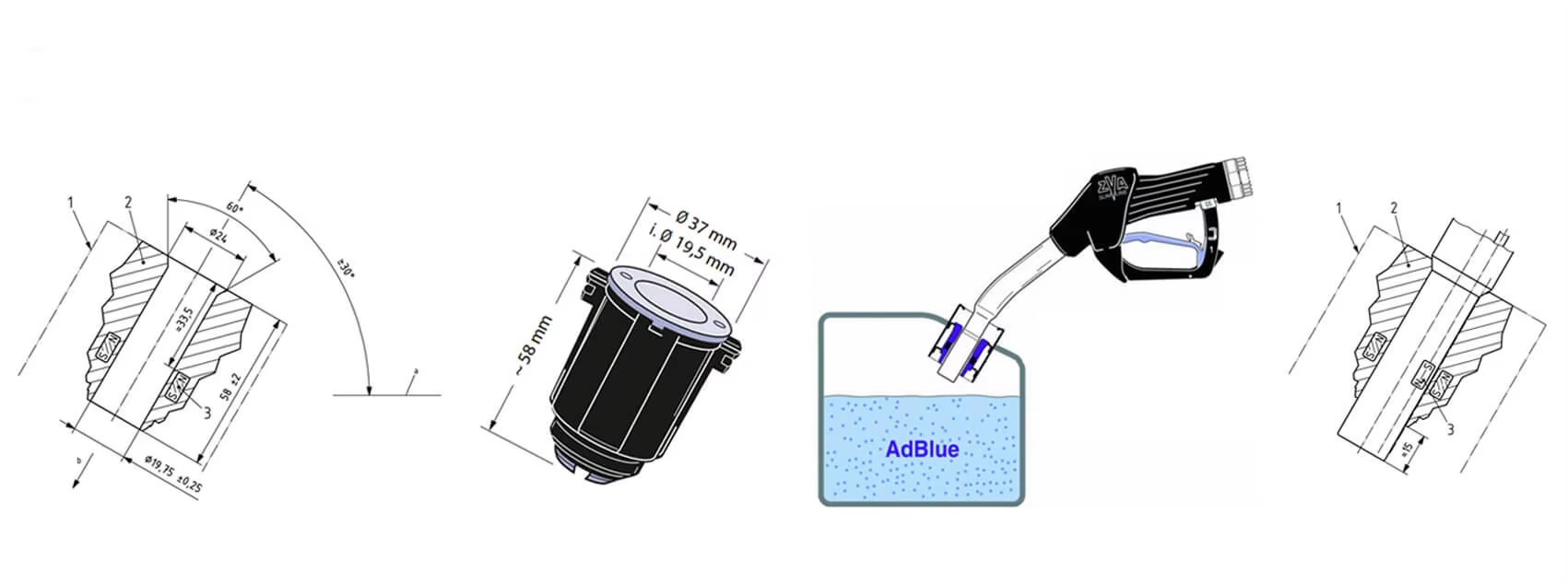 ADBLUE Mis-Filling Device Magnetic Adaptor for Ford Everest + European Vehicles & Equipment