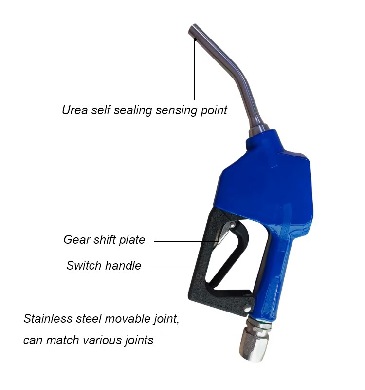 Hot Sell 3/4 Inch Automatic Stainless Steel Nozzle Urea Dispensing Gun for DEF Fluid Anti-corrosion Fuel Nozzle