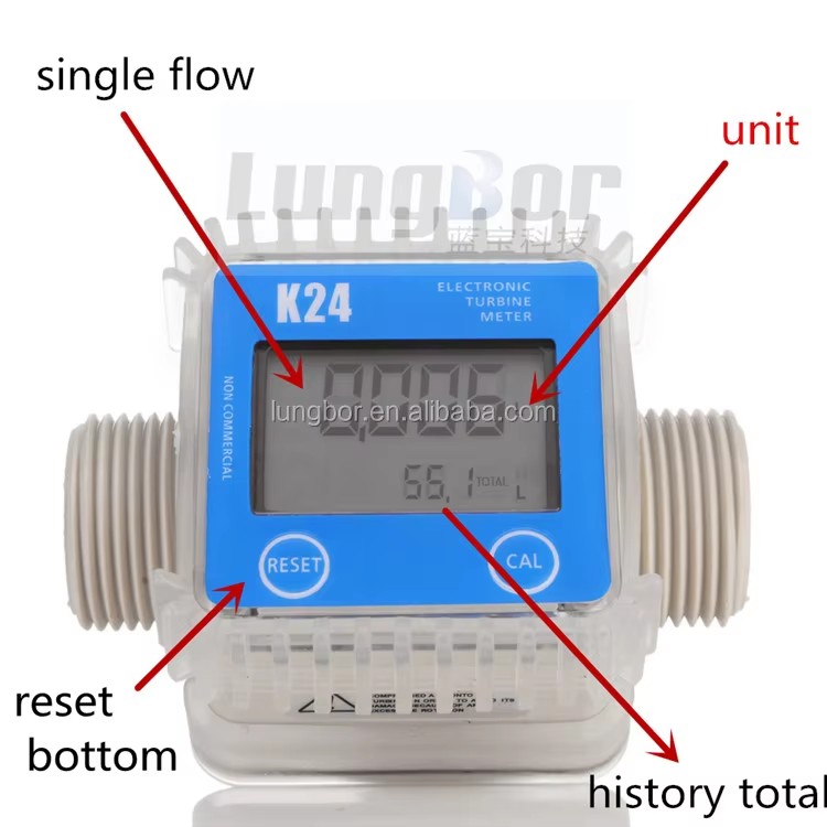Professional K24 Flow Meter/digital Water Meter High Precision Electronic Digital Display Micro Flowmeter