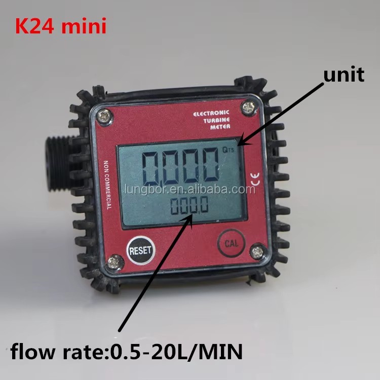 Professional K24 Flow Meter/digital Water Meter High Precision Electronic Digital Display Micro Flowmeter