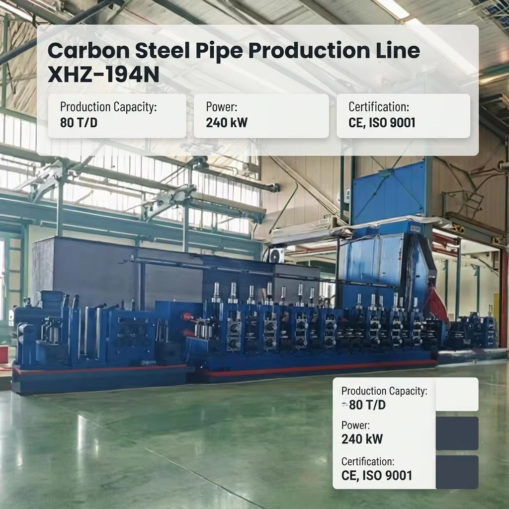 Carbon Steel HF Welded Tube Mill Line Petroleum Pipe