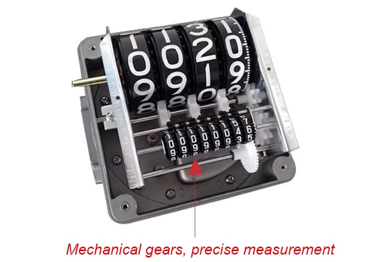 4-digit Flow Meter Mechanical Fuel Flow Meter Turbine diesel Gasoline Water Gauge Mechanical Diesel