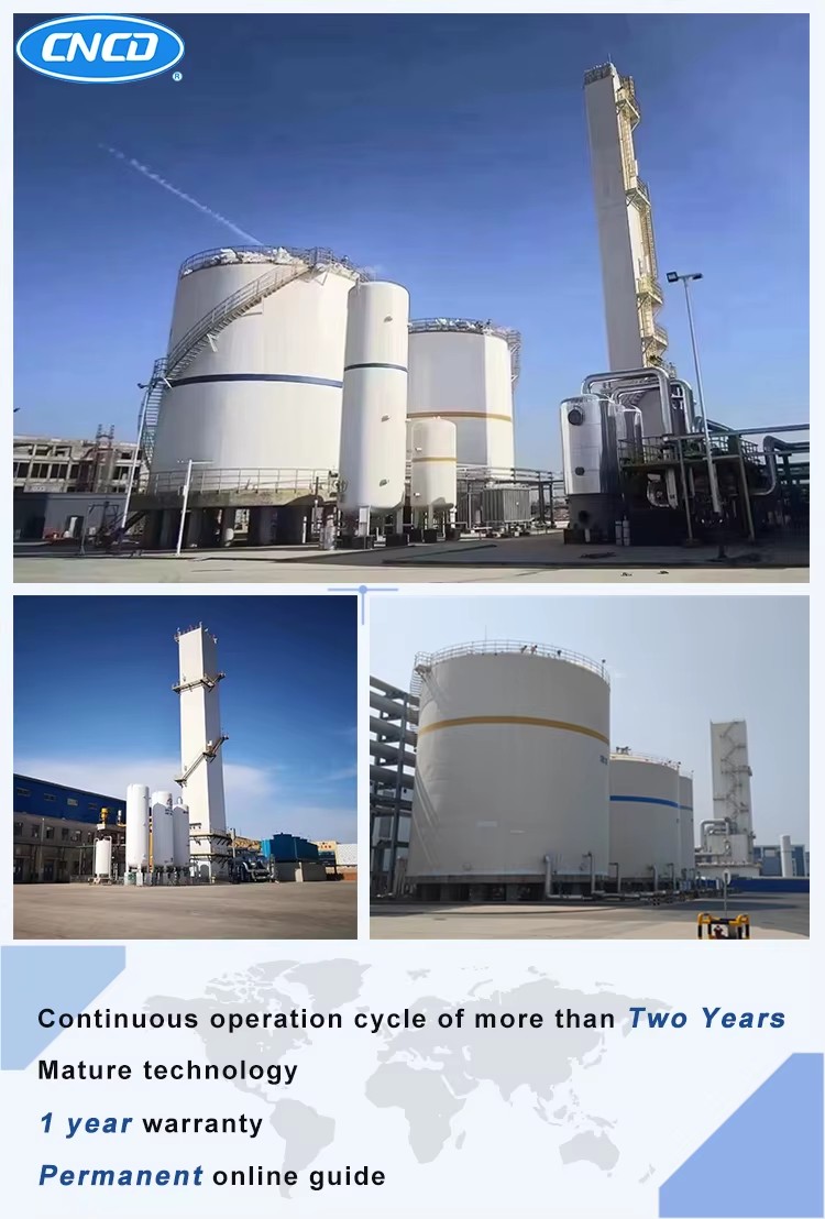 Superior Quality Gas Generation Equipment Machine for High Purity Liquid Oxygen Nitrogen Argon Air Separation Plant