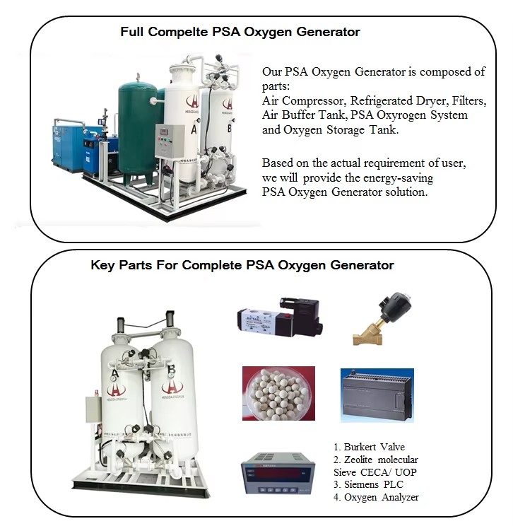 PSA Gas Generator Oxygen Plant O2 Generator Gas Generation Equipment for Fish Farm