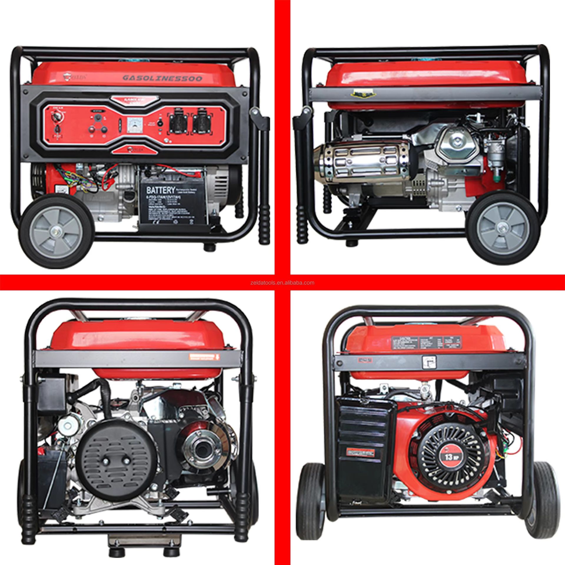 Electric 13PH Industrial Generator Silent Recoil Power Diesel & Gas Single-Cold Gasoline Equipment Model AC