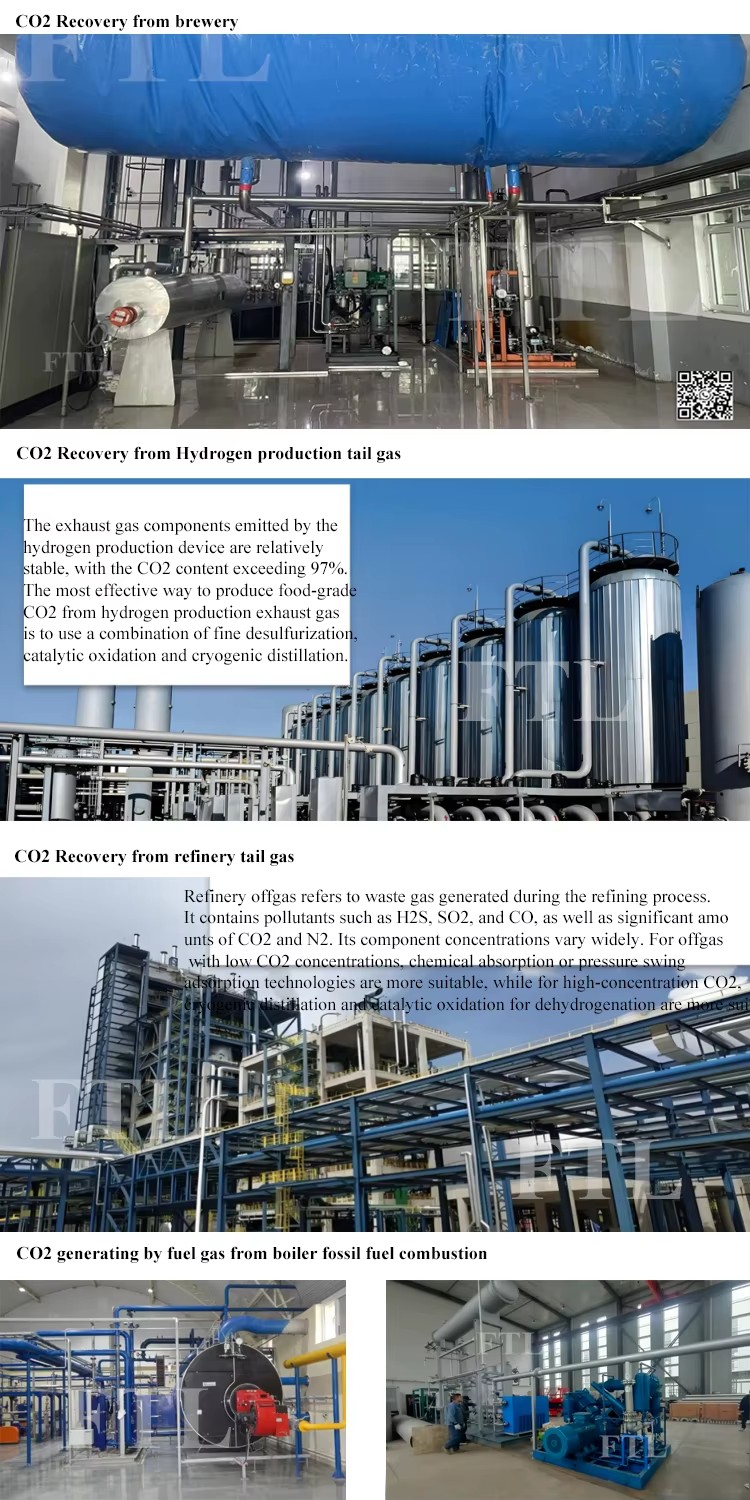 Cement Plant Flue Gas Hydrogen Generator Carbon Capture, Industrial CO2 Carbon Dioxide Capture Liquefaction Device