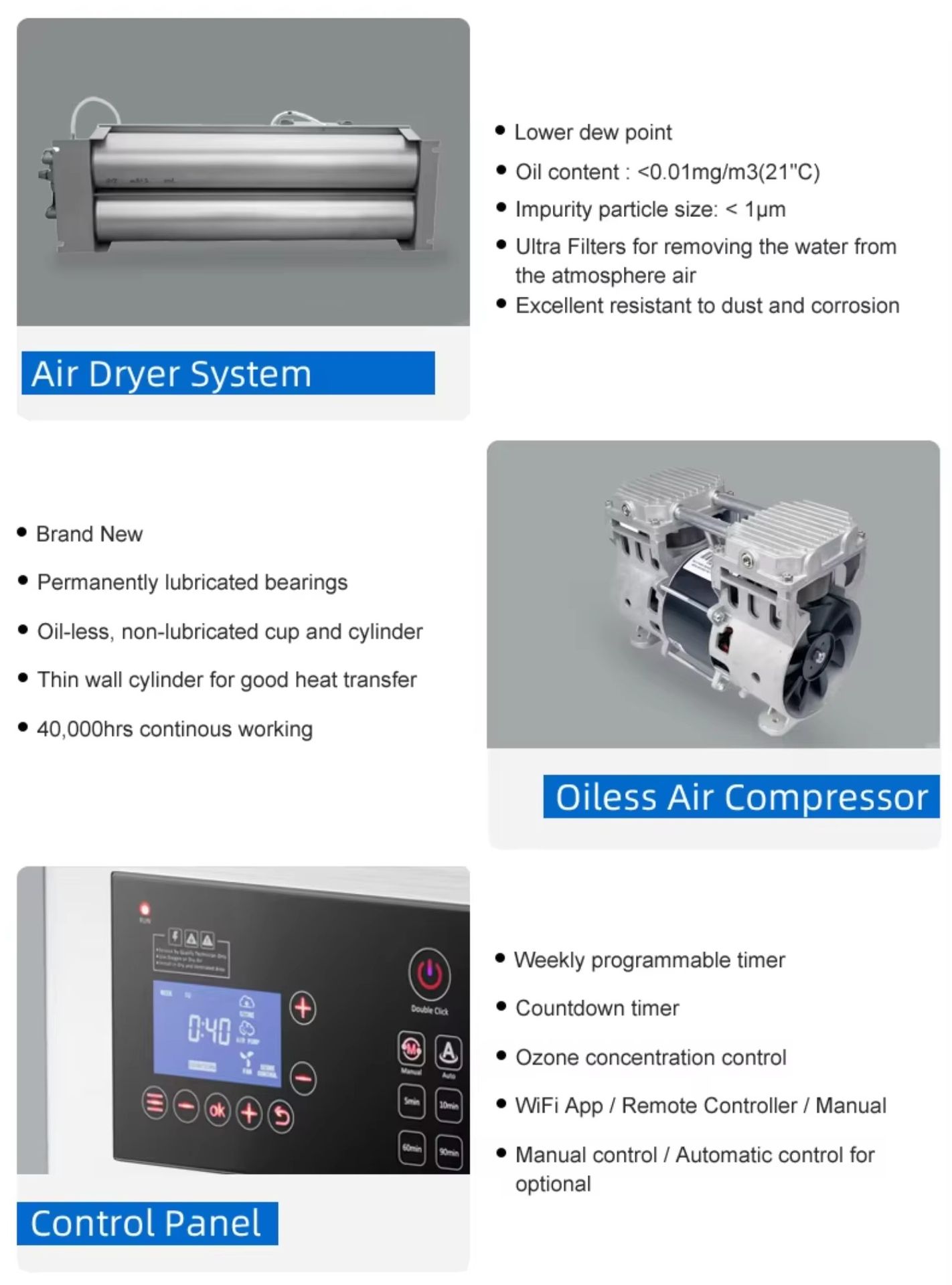 Industrial Ozone Generator Gas Energy Equipment O3 Generation System for Mining Chemical and Oil Gas Processing