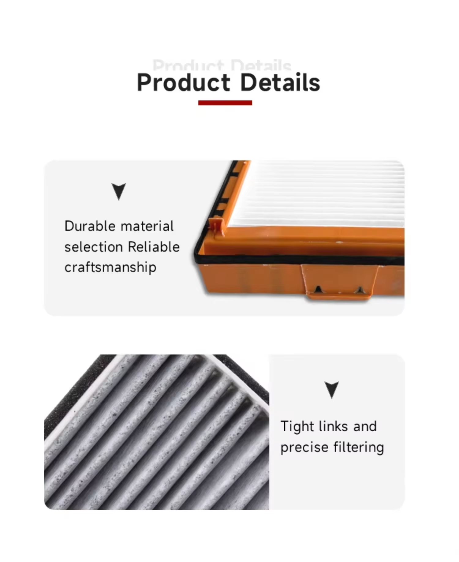 Energy Saving Fuel Efficiency High Elasticity Sealing Fleet Owner Reduced Intake Resistance Auto Repair Store for Machinery