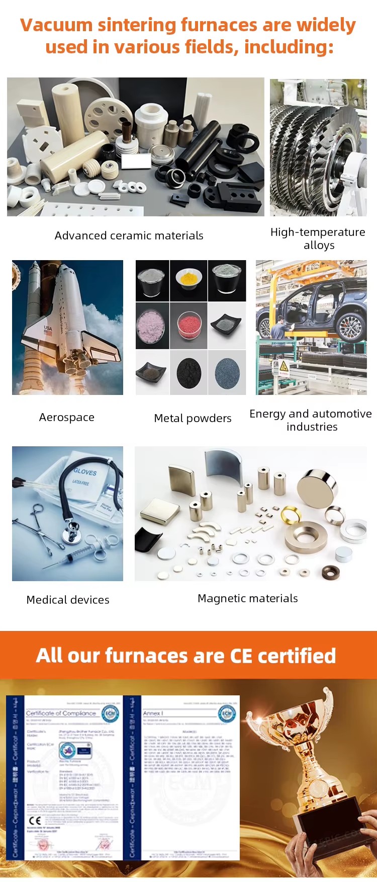 Energy Saving High Vacuum Resistance Furnace with Engine Core Components for Carbide Tools and Powder Metallurgy Applications